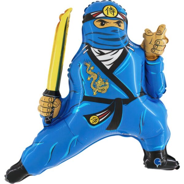 230BL DR Foliový balón - Blue Ninja - 72x69 cm