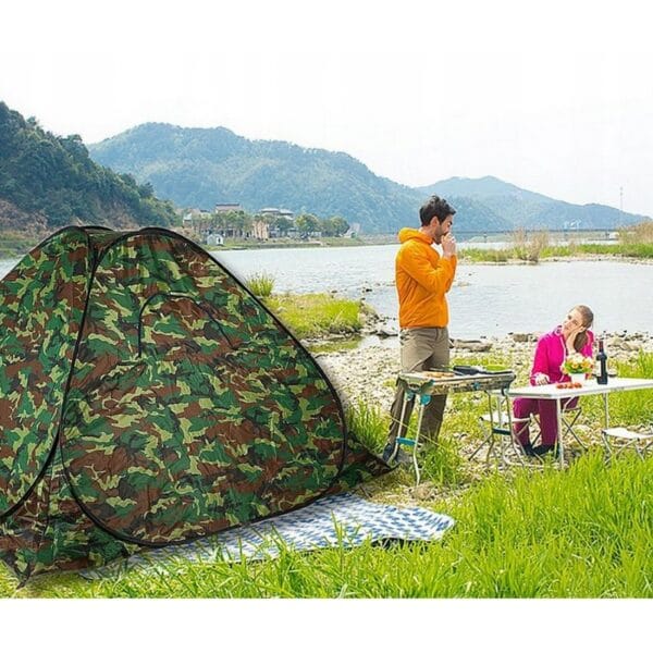 14420 DR Turistický stan pro 4 osoby - Camouflage 200x200cm