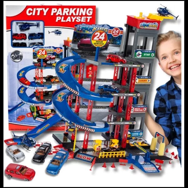 KZ1204 Parkovací dráha - City parking playset